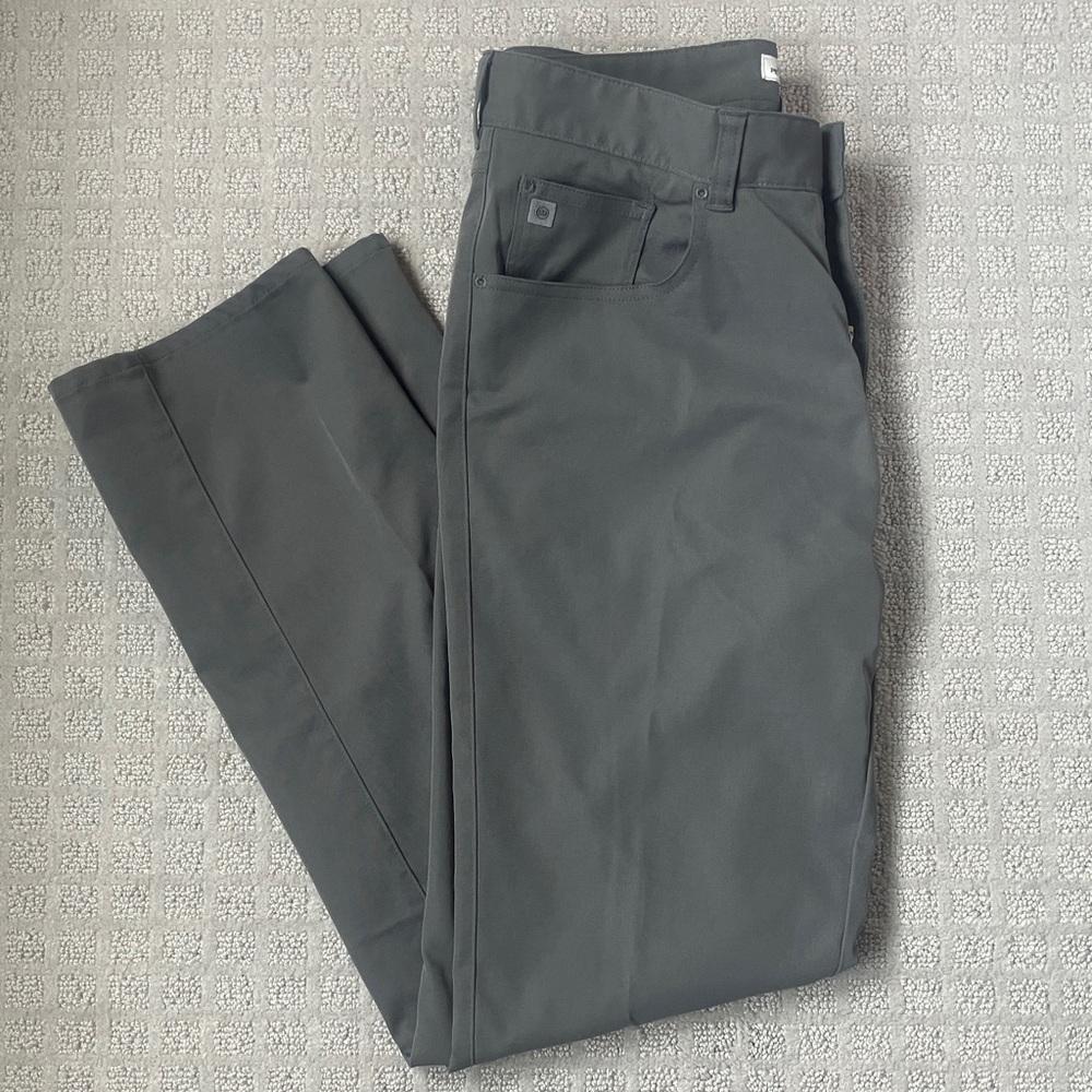 Men's Gray Peter Millar Pants - 32/32 Like New